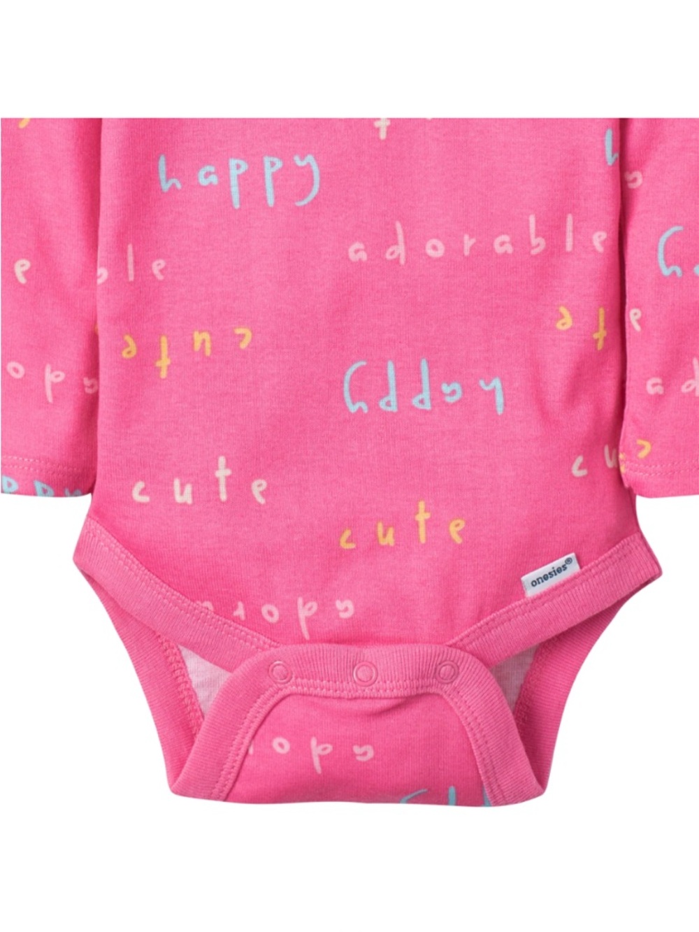 Gerber Baby Girl 5-Pack Long Sleeve Onesies bodysuits, 0-3mths - Picture 3 of 13